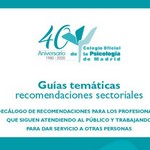 Decálogo de recomendaciones para los profesionales que siguen atendiendo al público y trabajando para dar servicio a otras personas