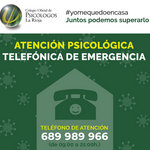 Dispositivos de atención psicológica coordinados por el COP La Rioja