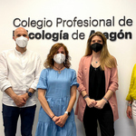 Parte de la Junta Rectora del COP Aragón se reúne con representantes del colectivo ‘longcovid Aragón’