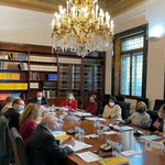 La psicóloga, vocal del Consejo Asesor del Mecanismo Nacional de Prevención de la Tortura Vicenta Esteve, asiste a la primera reunión con el nuevo Defensor del Pueblo, Ángel Gabilondo