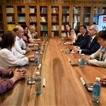 Visita institucional del Consejero de Sanidad de la Comunidad de Madrid a la sede del COP Madrid