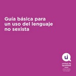 Pautas para un uso no sexista del lenguaje