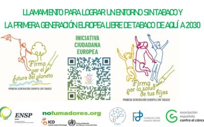 Firma la iniciativa europea para acabar con la epidemia del tabaquismo