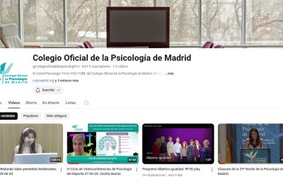 El canal de YouTube del COP Madrid cumple 10 años divulgando el papel de la Psicología en la sociedad