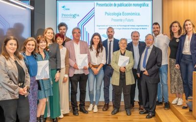 El COP Madrid presenta la publicación monográfica «Psicología Económica. Presente y Futuro»