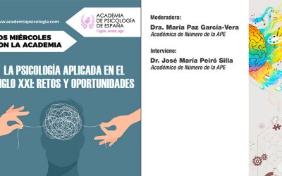 La Academia de Psicología celebra hoy el webinar gratuito sobre la Psicología Aplicada en el siglo XXI