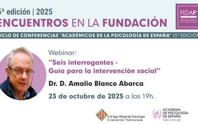 Hoy se celebra el Webinar «Seis interrogantes-guía para la intervención social»