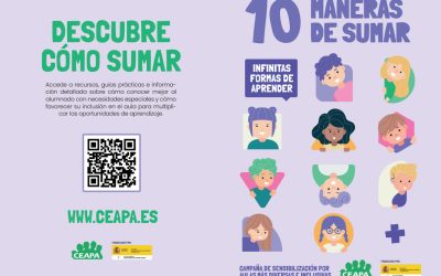 Inclusión es sumar para crecer juntos, nueva campaña de la CEAPA