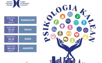 El COP Bizkaia vuelve a sacar la psicología a la calle en Bilbao, Barakaldo y Zalla con la nueva edición de Psikologia Kalean