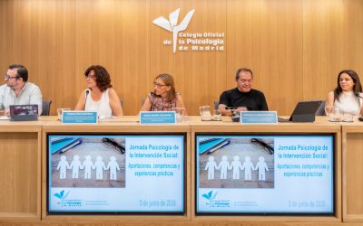El COP Madrid celebra la Jornada Psicología de la Intervención Social: aportaciones, competencias y experiencias prácticas