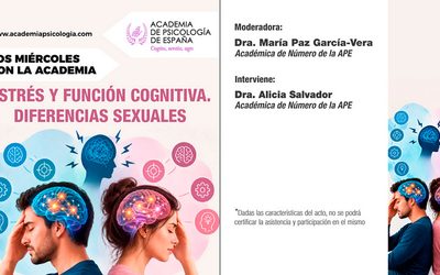Apúntate al webinar gratuito de la APE  “Estrés y función cognitiva. Diferencias sexuales”